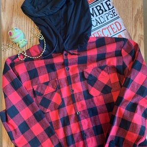 🧟‍♀️Men’s Hooded Flannel🧟‍♀️